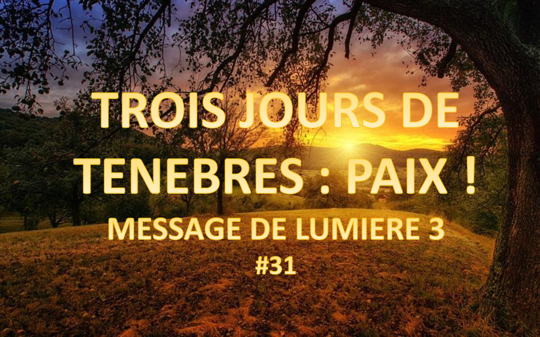 Trois jours de ténèbres